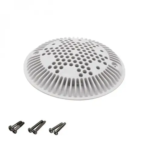 Grille Bonde De Fond Ronde Bombée Avec Vis Pour Piscine - Diam 19,5 Cm - Blanc - Hayward - Blanc 1 Grille Bonde De Fond Ronde Bombée Avec Vis Pour Piscine - Diam 19,5 Cm - Blanc - Hayward - Blanc