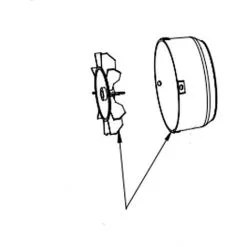 HAYWARD Capot Ventilateur + Ventilateur De Super Pump Nouvelle Génération Sp1611xw163/sp2616xw223/sp2622xw253