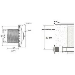 Buse De Refoulement Pour Piscine Béton Cofies Hayward - Blanc -Hayward Soldes Boutique 7447640 3