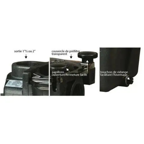 Pompe De Filtration Piscine Super Pump Hayward 1,5 Cv Mono 18 M³/h 2" Sp2616xw221 2 Pompe De Filtration Piscine Super Pump Hayward 1,5 Cv Mono 18 M³/h 2" Sp2616xw221 – Image 2
